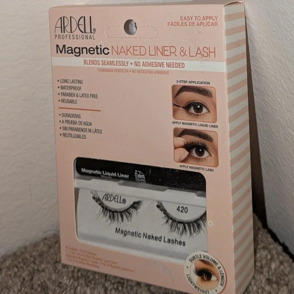 Ardell‎ Magnetic Naked Liner & Lash Kit 420 Black Magnetic Liquid Liner New